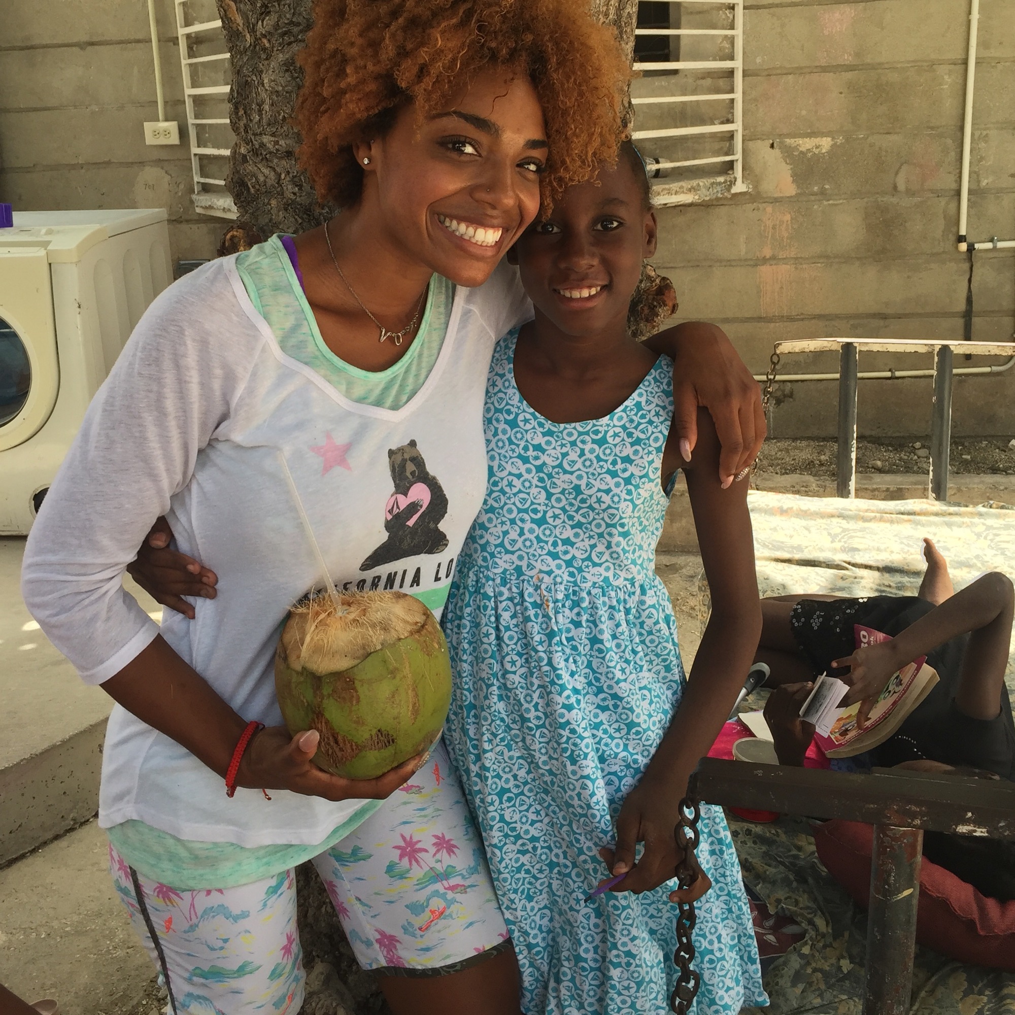 Alicia Sanchez during a trip to Haiti with ProjectElev8. Courtesy photo