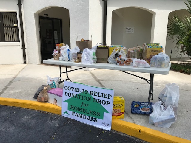 A look at one Thursday's collection drive at Tomoka United Methodist Church. Courtesy photo