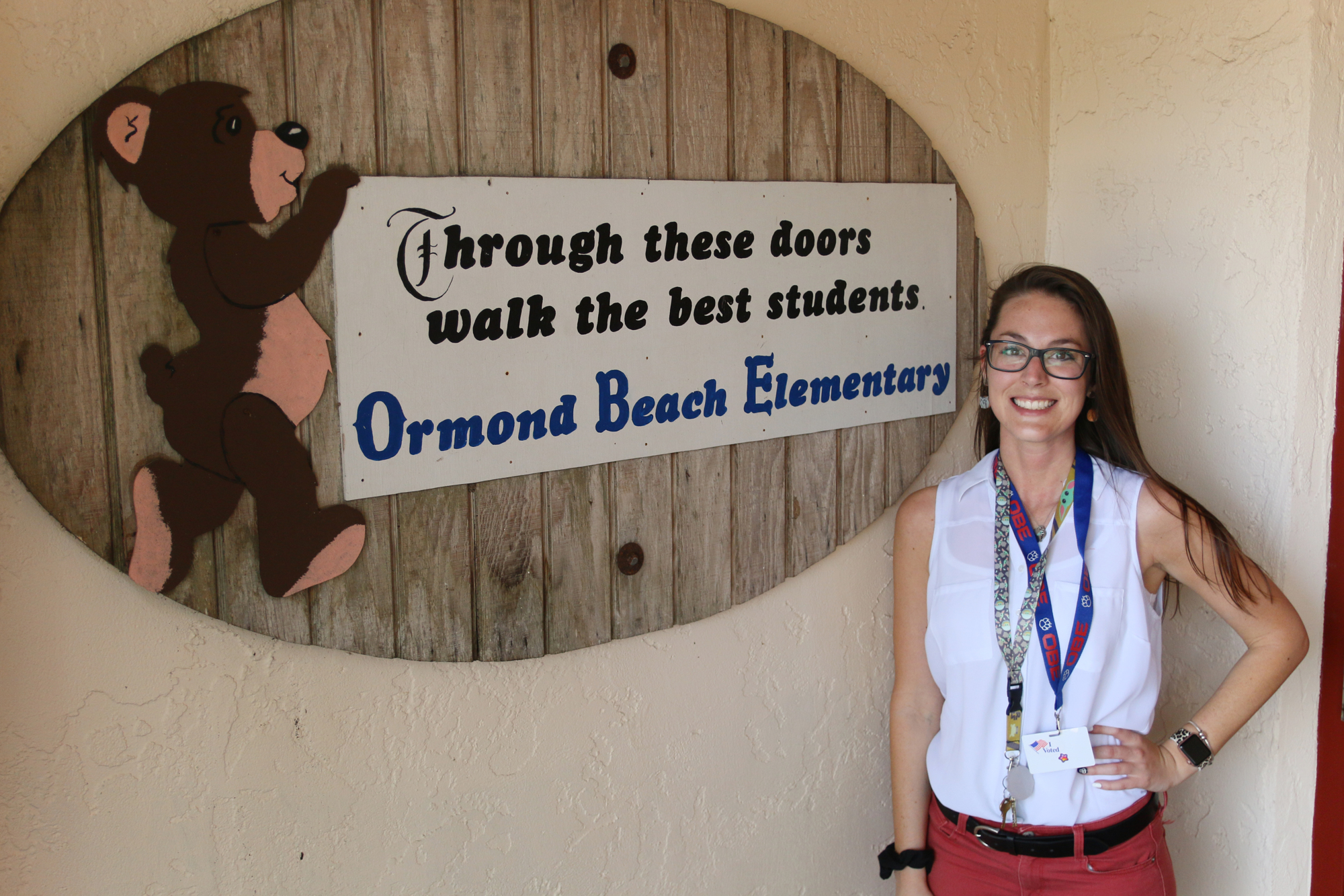 Lauren Huhta has taught in her role of ESE support facilitation for seven years, four of which have taken place at Ormond Beach Elementary. Photo by Jarleene Almenas