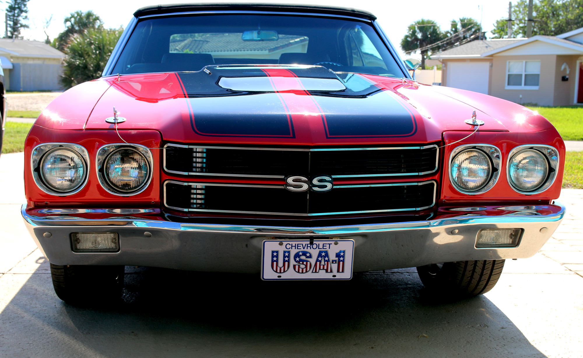John Jensen bought this 1970 Chevelle in 2006, and it used to be gold. He completed a frame-off restoration back in March. Photo by Jarleene Almenas