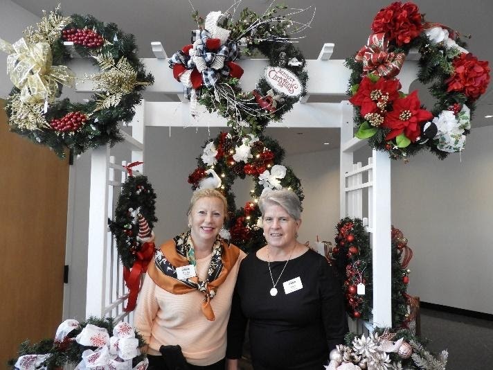 Christmas Wreath Co-Chairs Karrie Houlton and Kathy Wilson. Courtesy photo