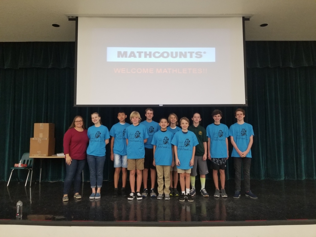 Natalie Demchak and her Mathcounts team two years ago. Courtesy photo