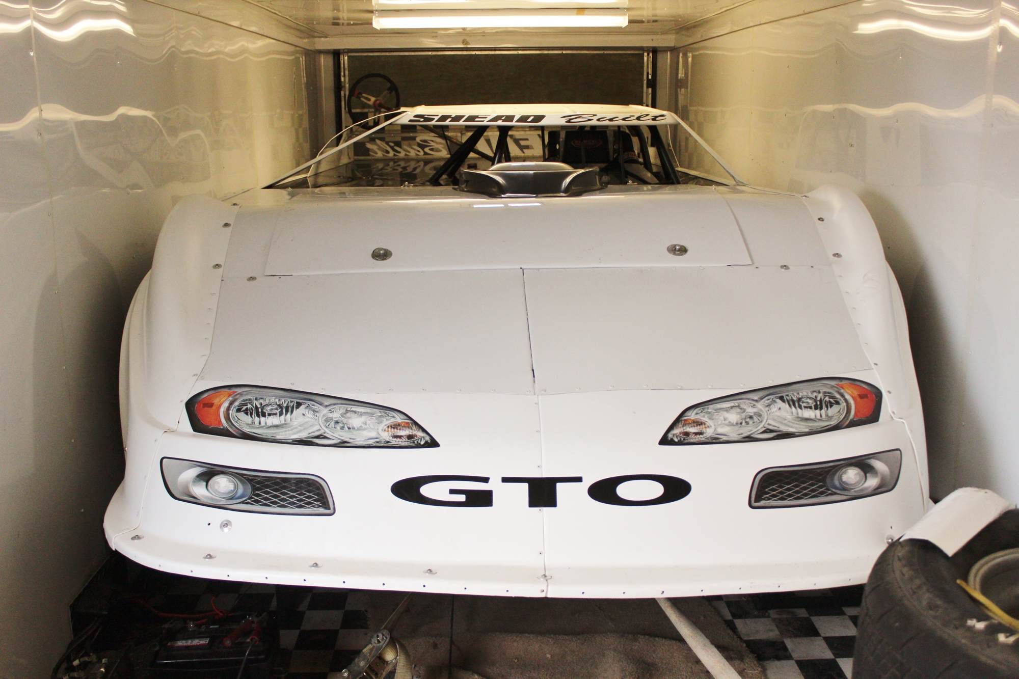 Shead's brand new Super late model race car