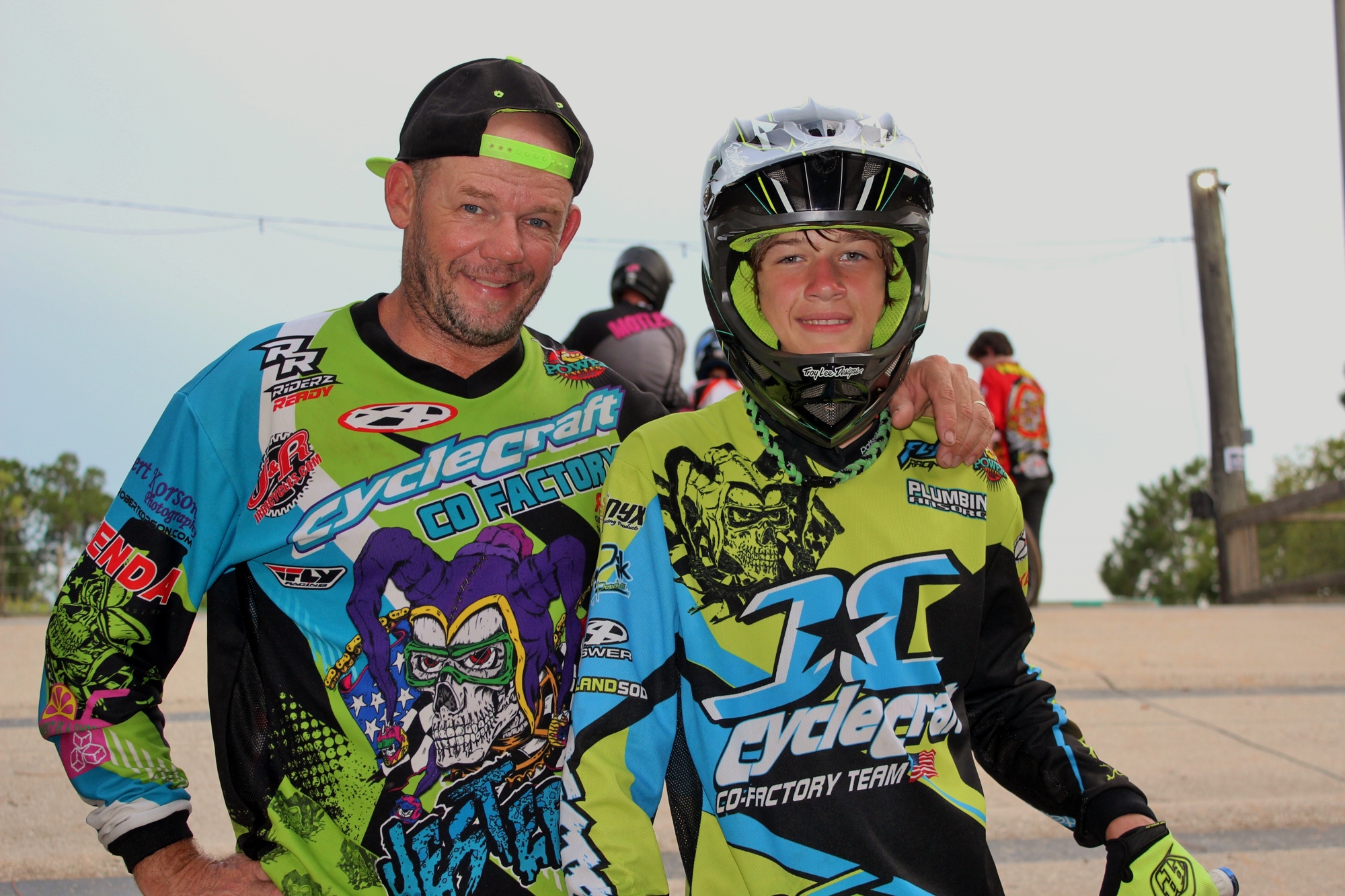 Lorne Leeman passed his BMX talents on to his son, Casey, who currently is first in the state in his division.