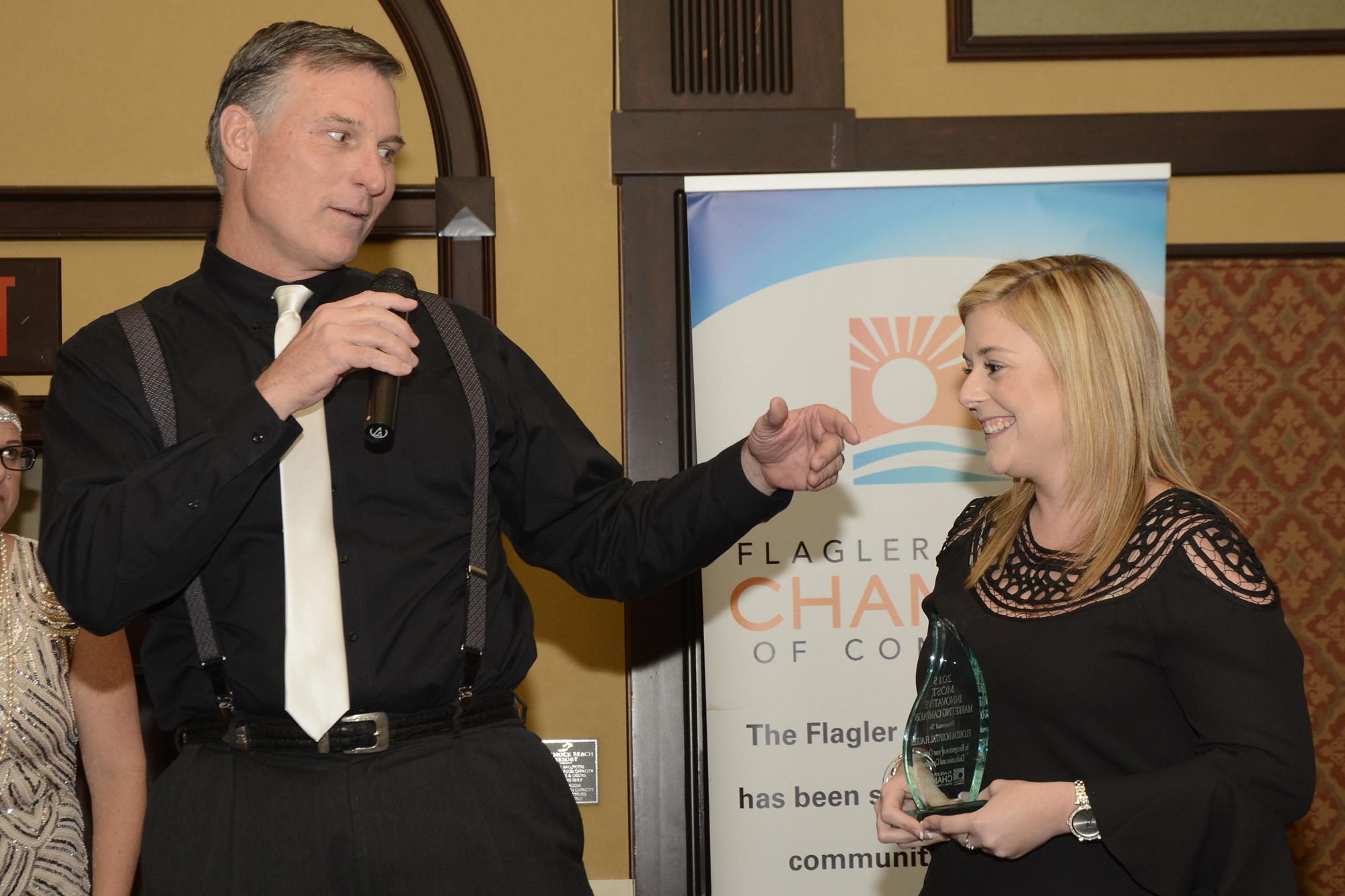 John Subers and Meagan Copeland, of Florida Hospital Flagler won the Most Innovative Marketing Campaign award.