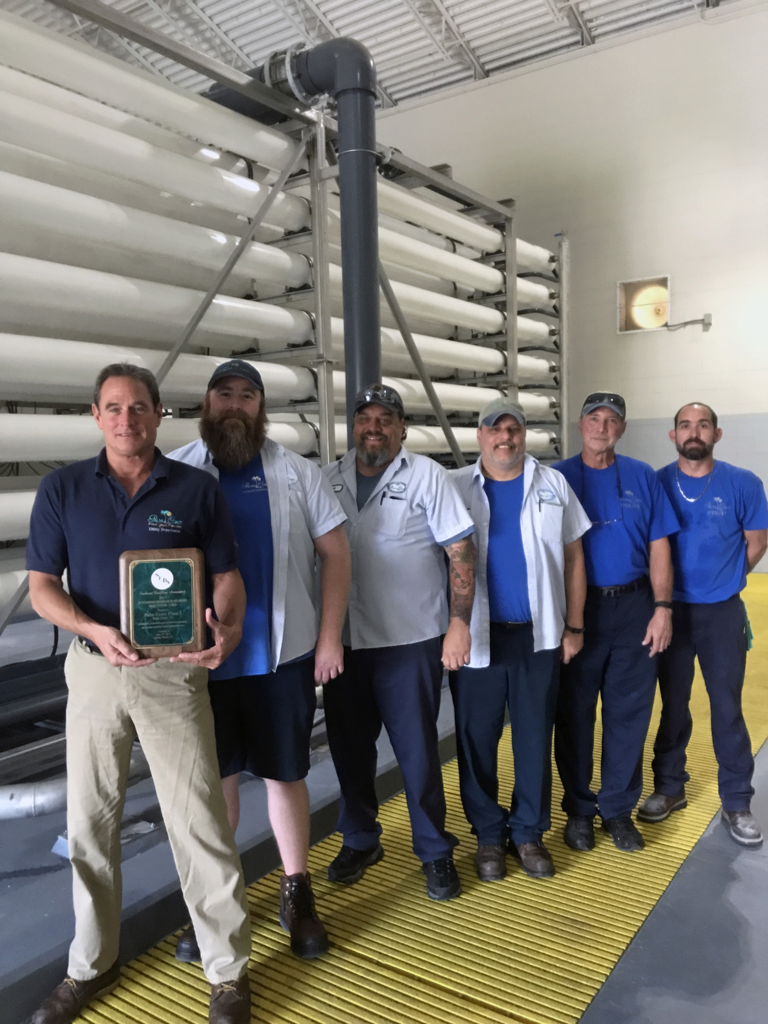 The Palm Coast Utility’s Department Water Treatment Plant 3 has been awarded the 2017 “Outstanding Membrane Plant Award” by Southeast Desalting Association. Photo courtesy of Palm Coast