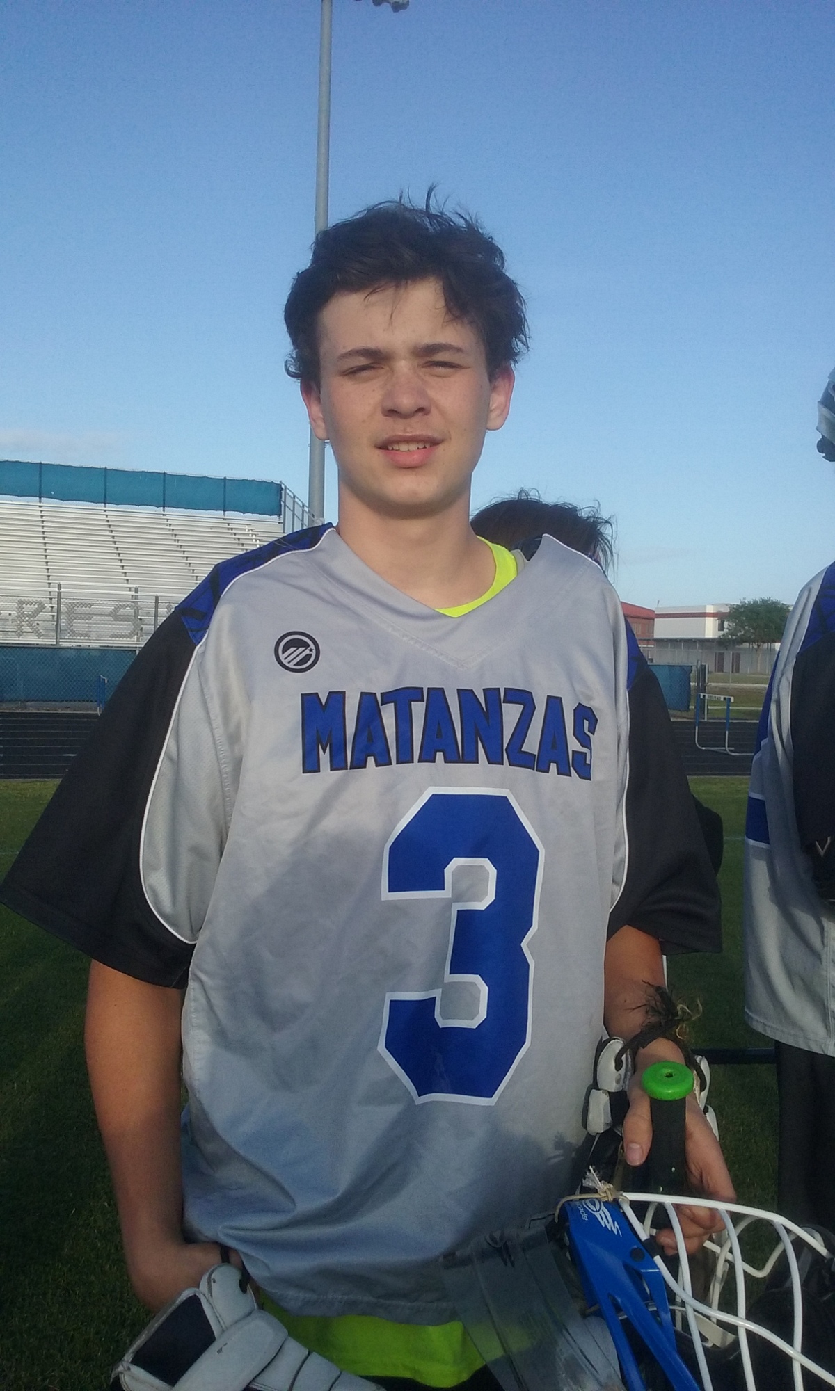 Bryson Foxwell, the varsity goalie for Matanzas lacrosse team. Photo courtesy of Tina Keefer