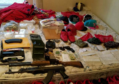 Drugs and guns seized at the residence. Photo courtesy of the Flagler County Sheriff's Office