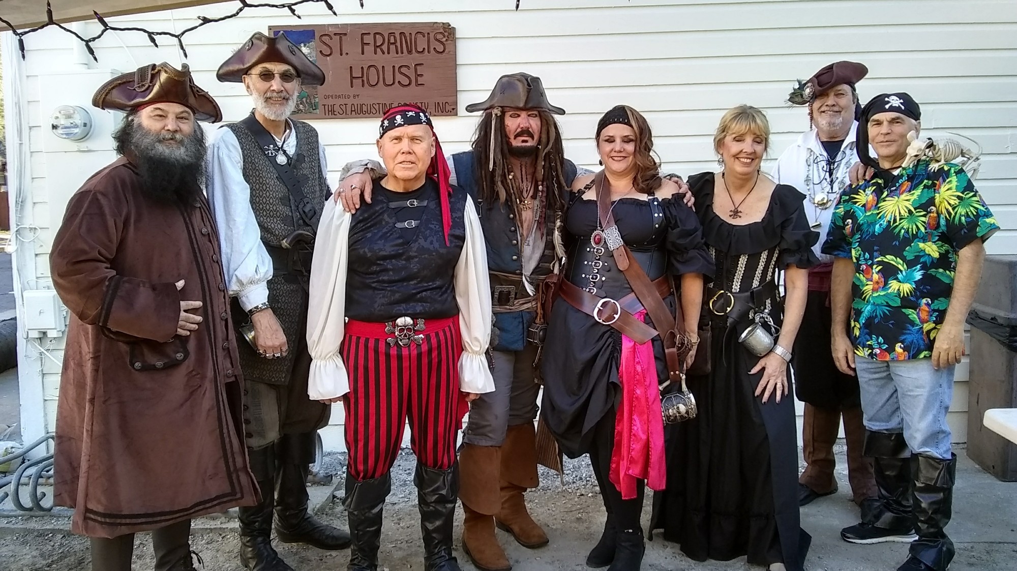 Krewe of the 13 and the BOGO Buccaneers at St. Francis House Halloween party. Photo courtesy of Karen Lundquist