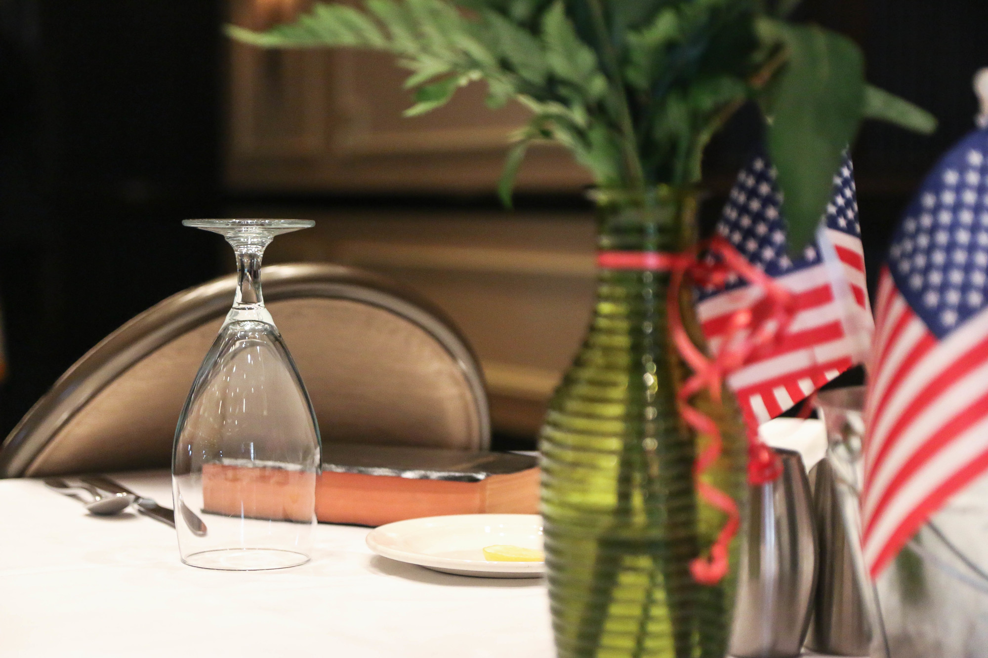 A Missing Man Table was set up to honor those who served who have not been found. Photo by Paige Wilson
