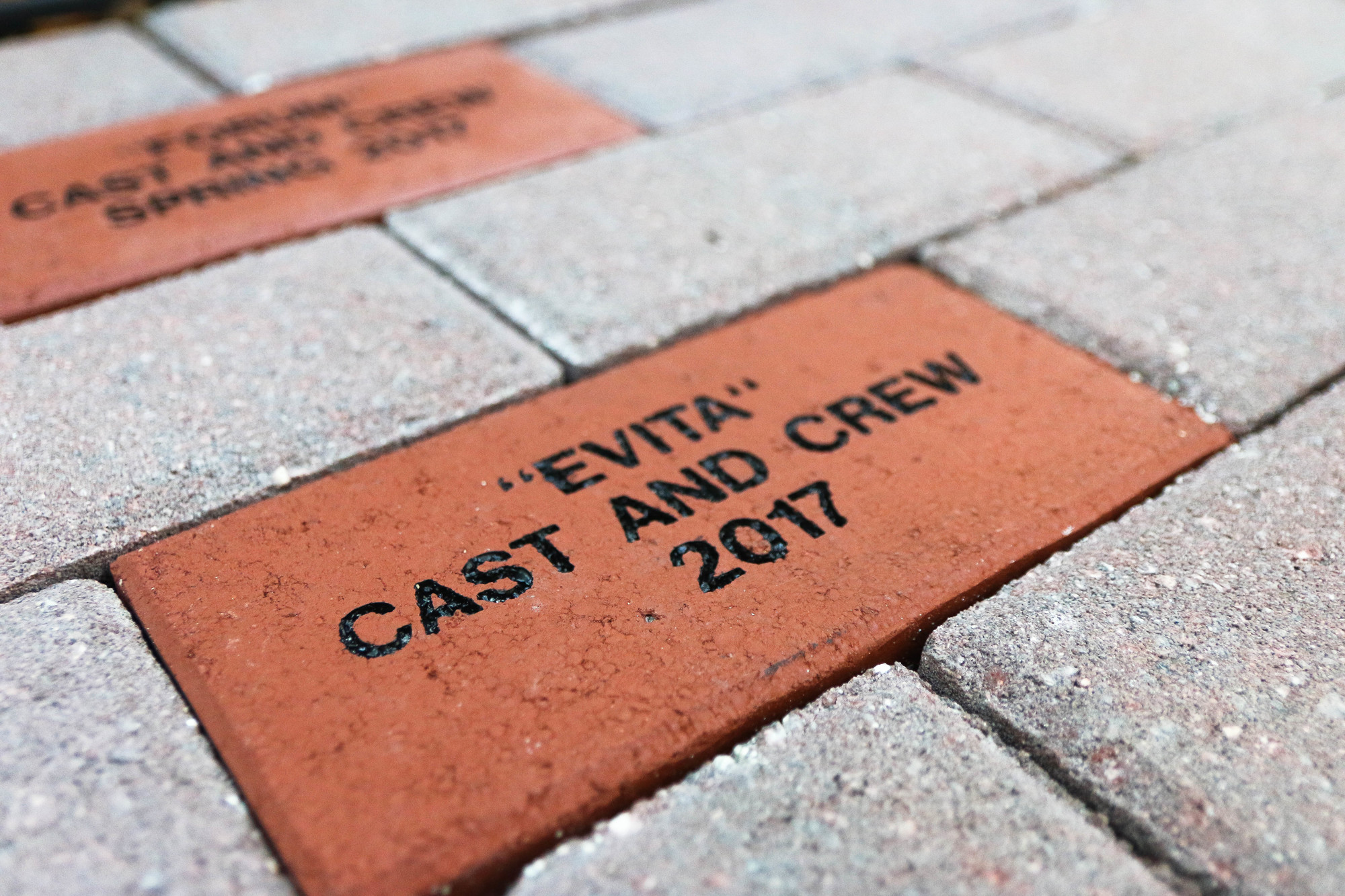 Personalized bricks are available for purchase to be placed in the atrium ground. Photo by Paige Wilson