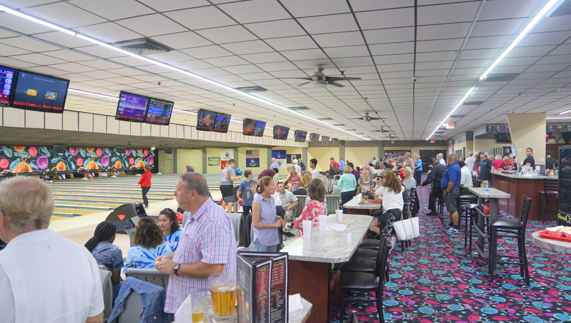 The Palm Coast Yacht Club held a bowling tournament fundraiser that raised $2,172 for the local chapter of Disabled American Veterans. Photo courtesy of Sarah Ulis