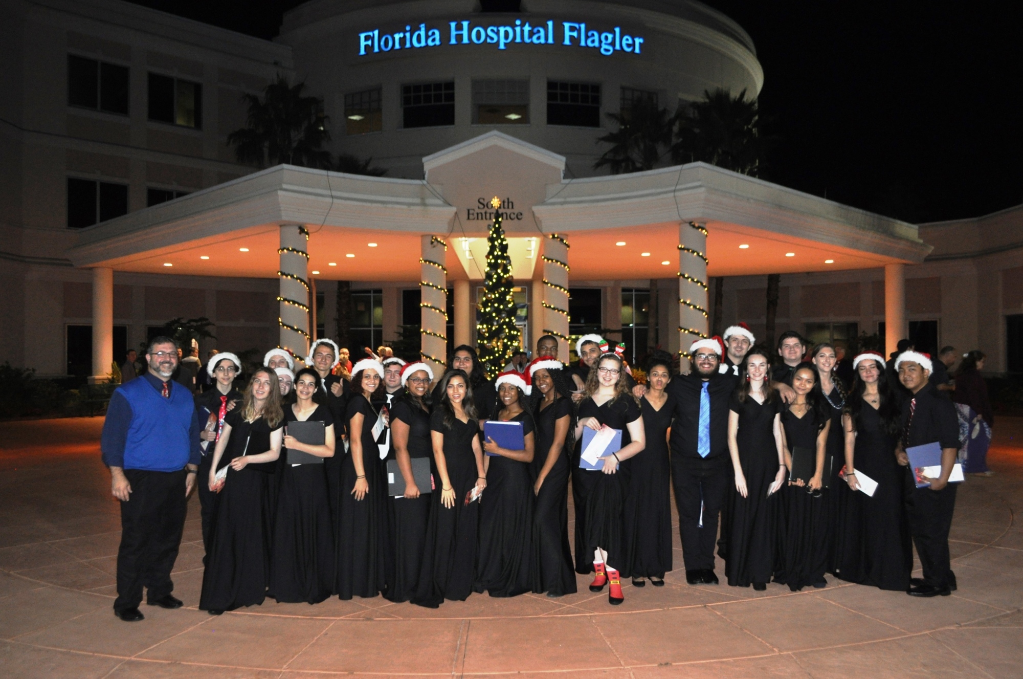The Matanzas High School chorus performed during Florida Hospital Flagler’s 28th annual Light of Love celebration. Photo courtesy of Lindsay Cashio