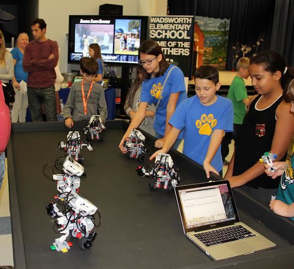 Robotic demonstrations were everywhere at the Flagship Showcase on Saturday. Photo by Jacque Estes