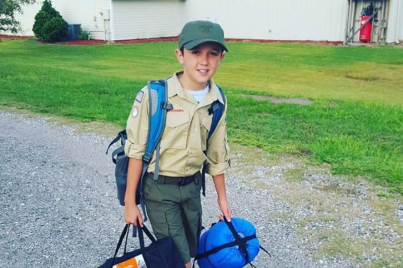 Cameron Higgins is active in Palm Coast Boy Scout Troop 281. Courtesy photo