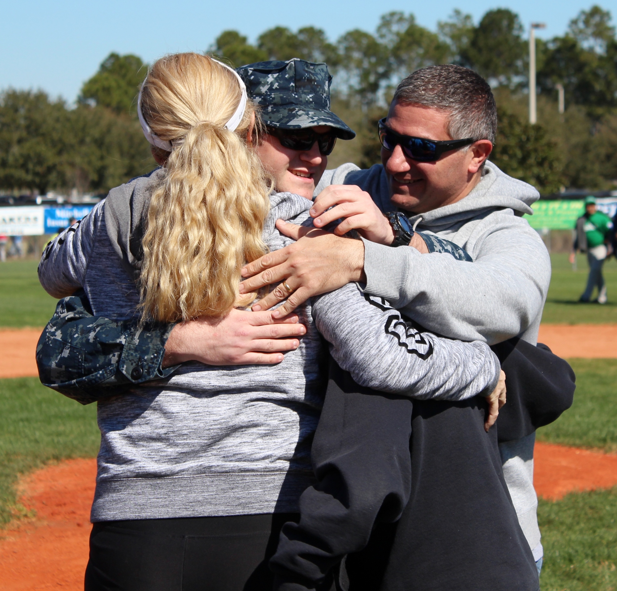 Louis Marino surprised his mother and family at the PCLL open ceremony.