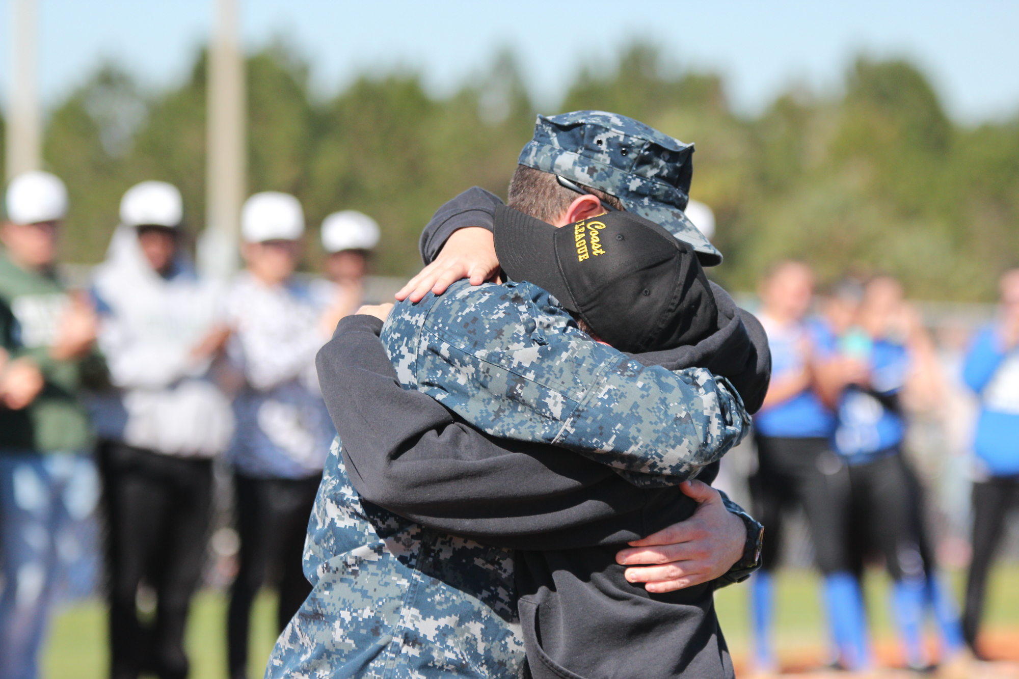 Louis Josh Marino share a moment after not seeing each other for three years.