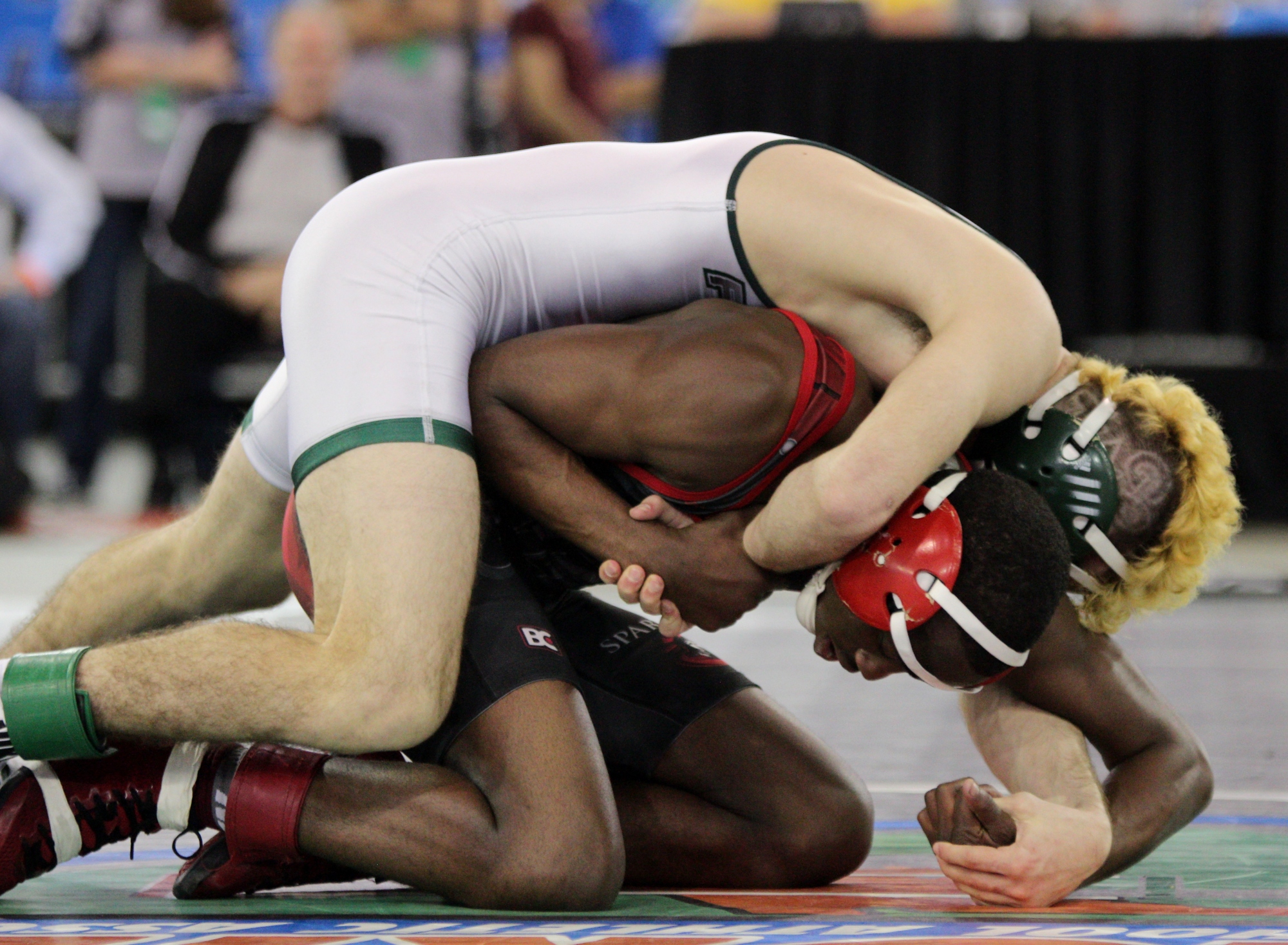 Mike DeAugustino's only loss at 120 pounds was in the state final match.