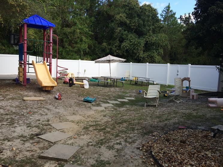 The Family Life Center backyard before Leadership Flagler 23 started work. Courtesy photo