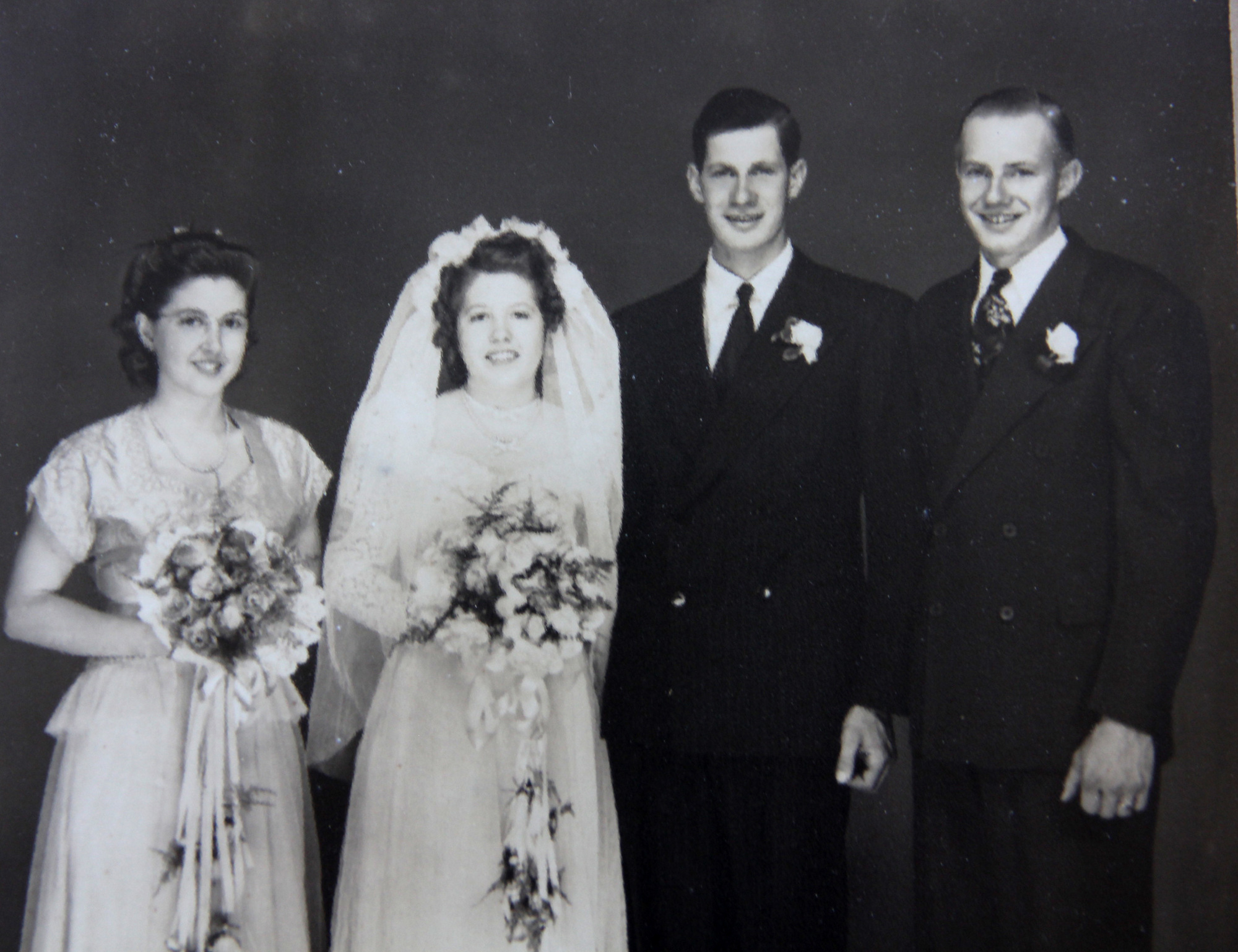 Ruth and Neil Van De Weert's wedding photo, Aug. 6, 1946. Courtesy photo