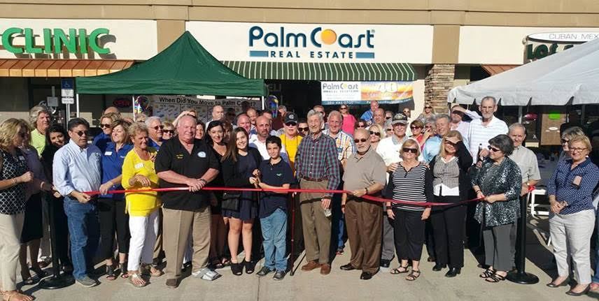 Palm Coast Real Estate's ribbon cutting ceremony.