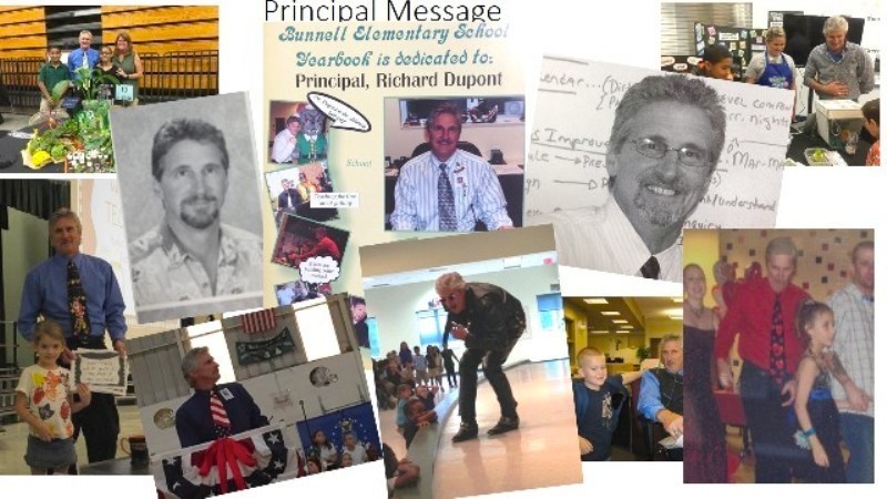 A collage posted on the Bunnell Elementary School website looks back on the past 26 years.