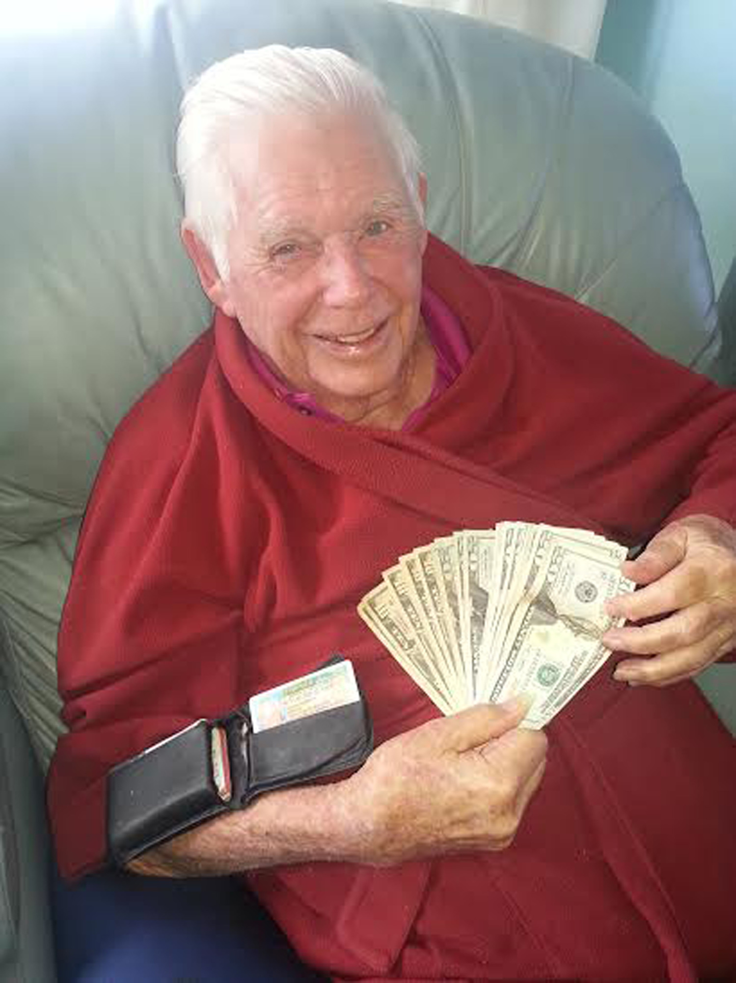 George Tabeling was surprised to get his wallet, and everything in it, back. Courtesy photo