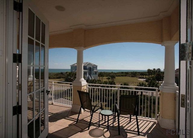 The top sale home features balconies and ocean views.