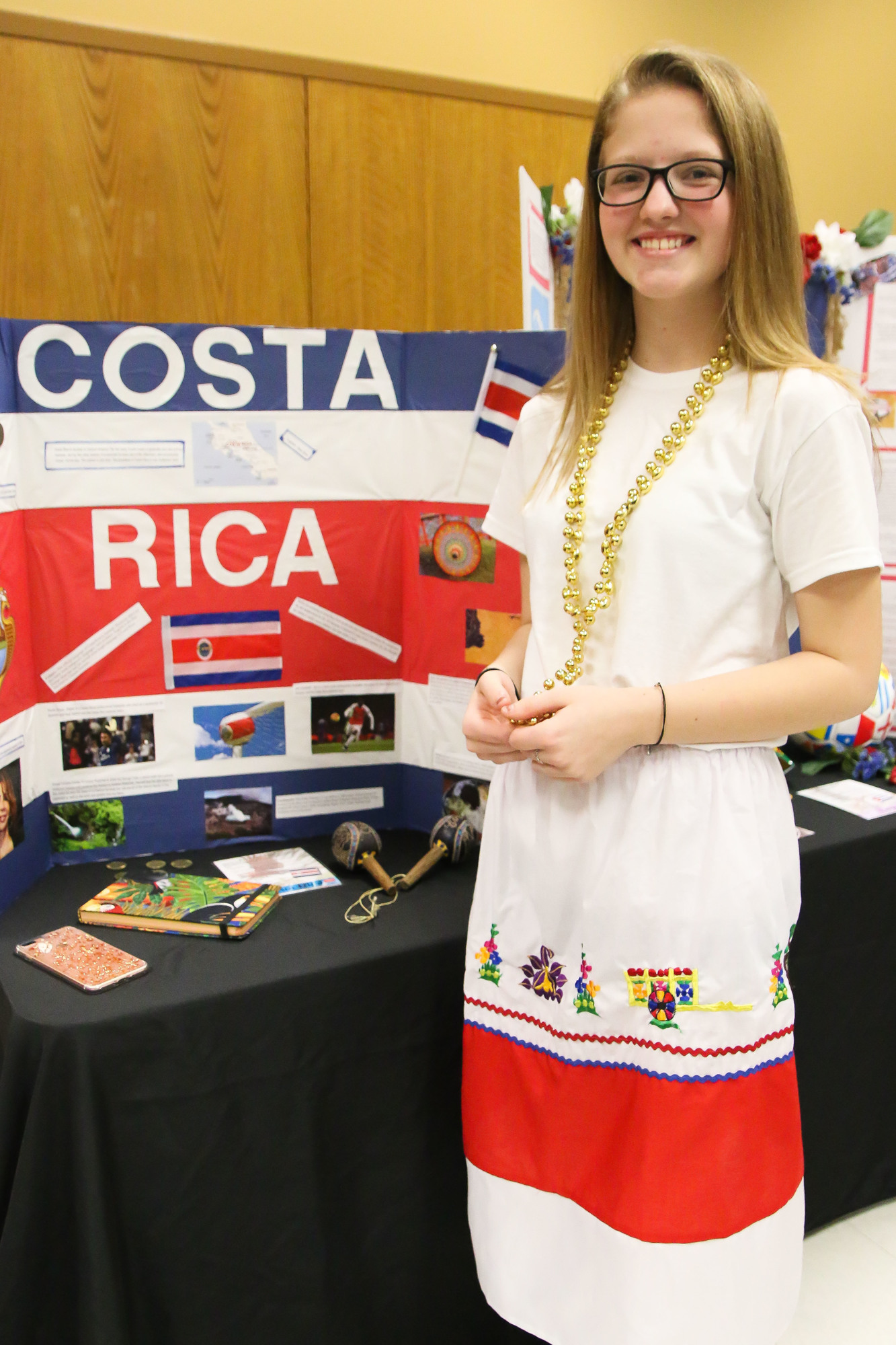Alexis Bennett represents Costa Rica. Photo by Paige Wilson