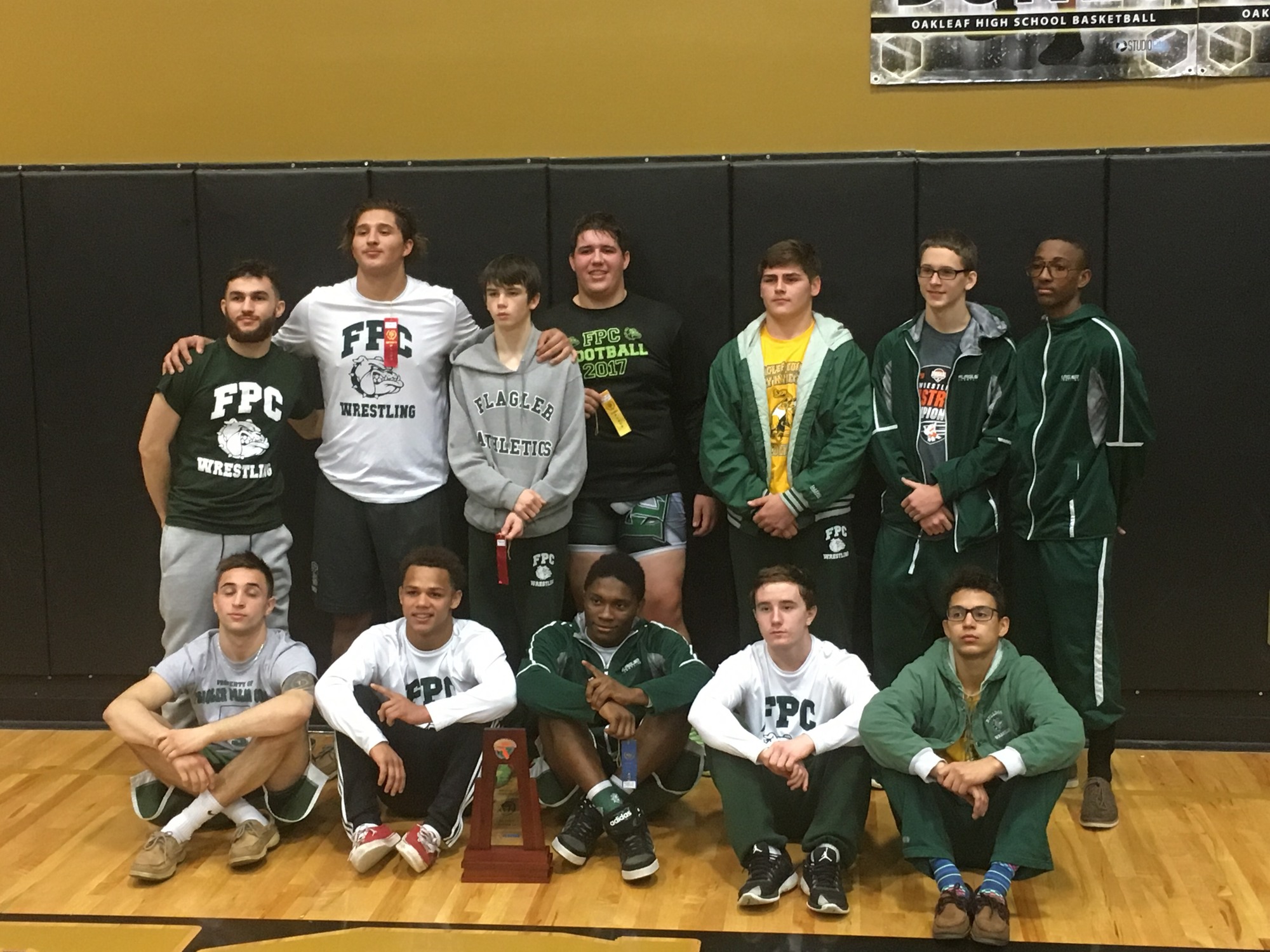 Flagler Palm Coast places second at the district tournament, falling short to Fleming Island. Photo courtesy of Andy Dance
