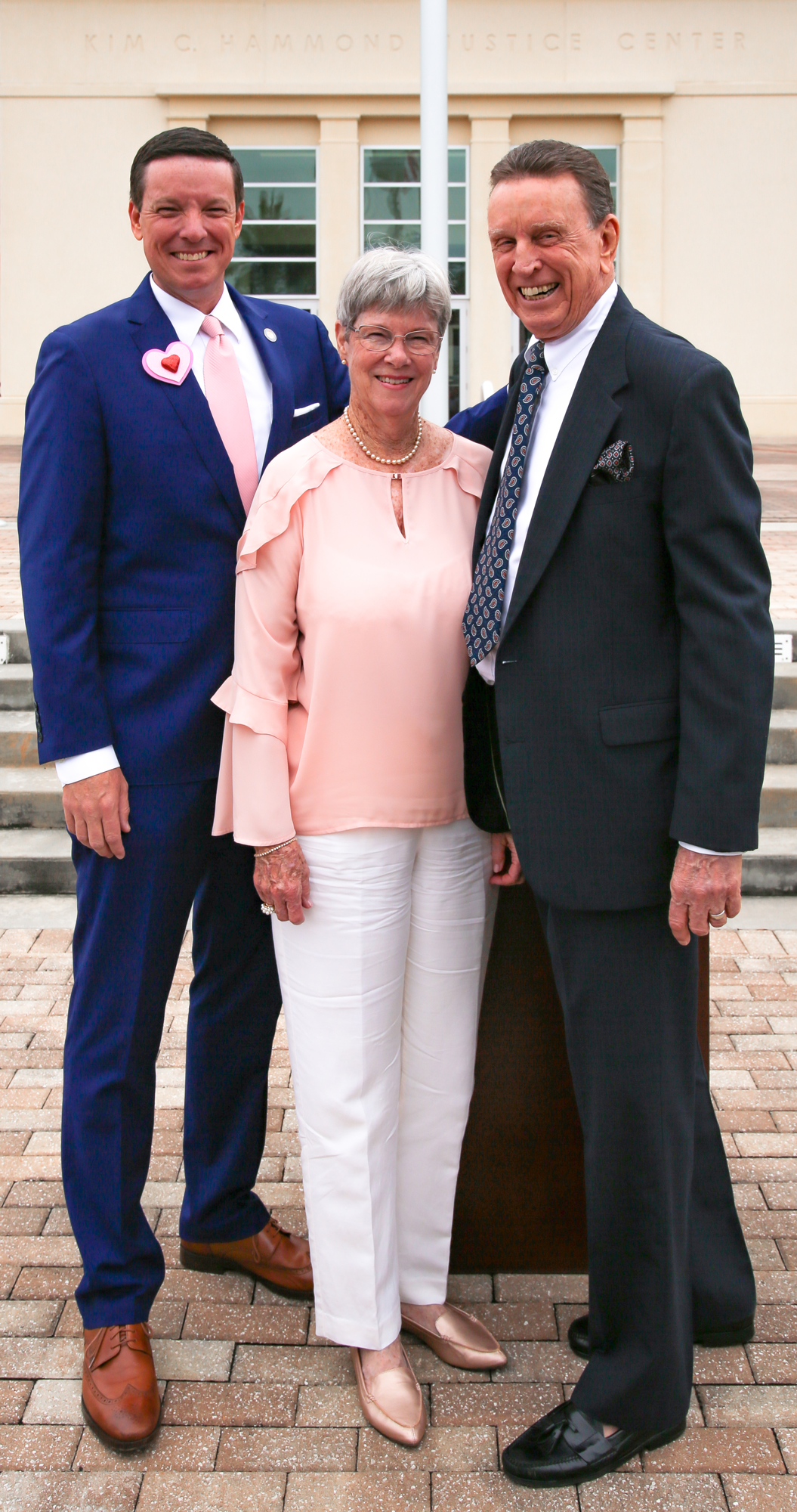 Clerk of the Circuit Court and Comptroller Tom Bexley  with his mother Carol Bexley and father Bill Bexley who renewed their vows at the Valentine’s Day ceremony.  Courtesy photo by Swayne Parsons of Firelight Photography
