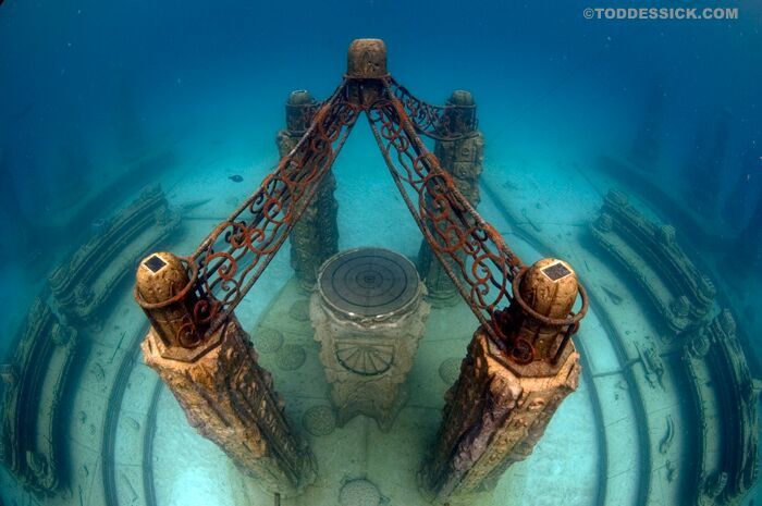 The Atlantis theme includes ornate columns. Courtesy photo