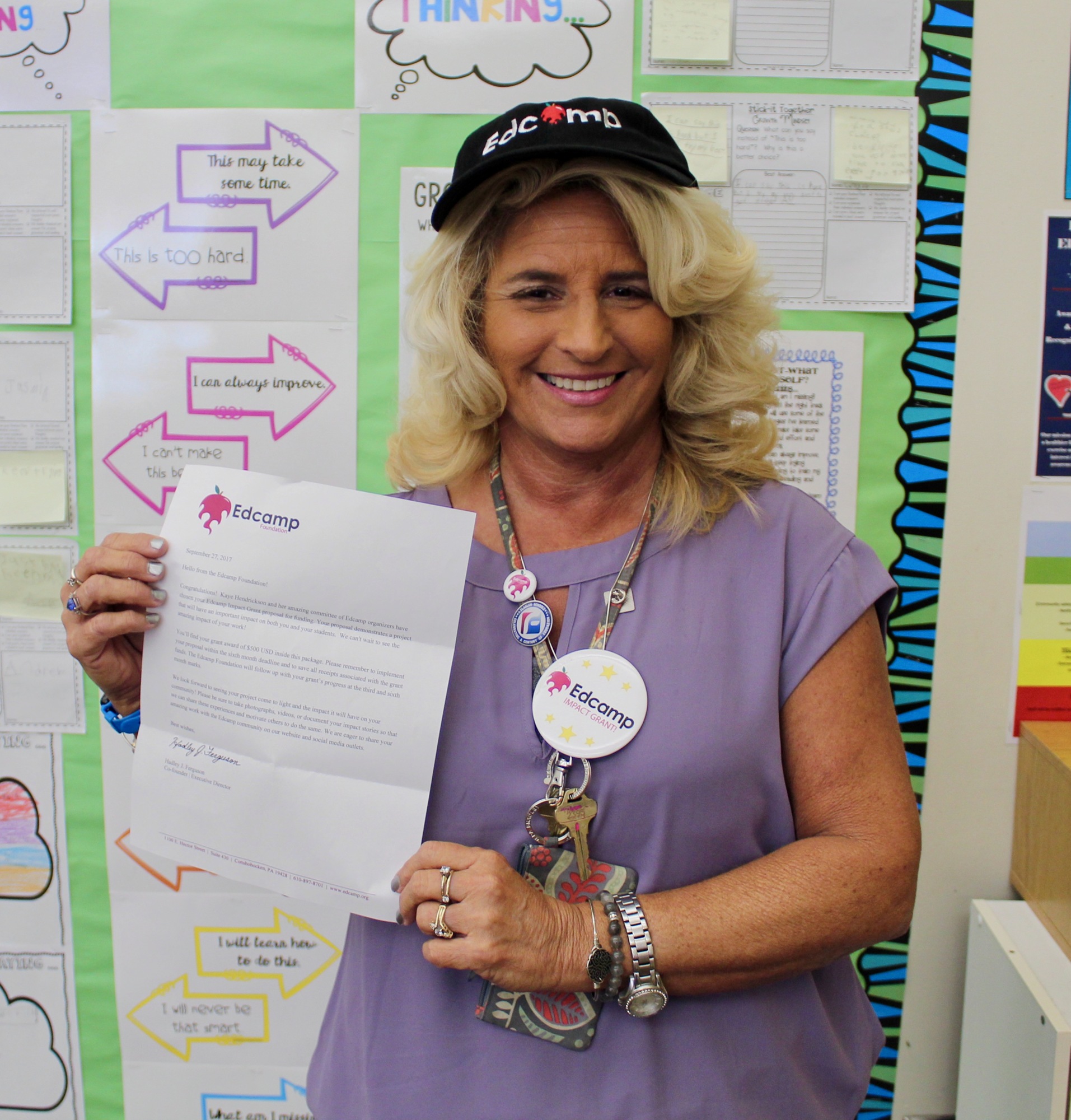 Charlotte Bradley, a third-grade teacher at Rymfire Elementary School, has been awarded a $500 EdCamp Impact Grant. Photo courtesy of Melanie Tahan
