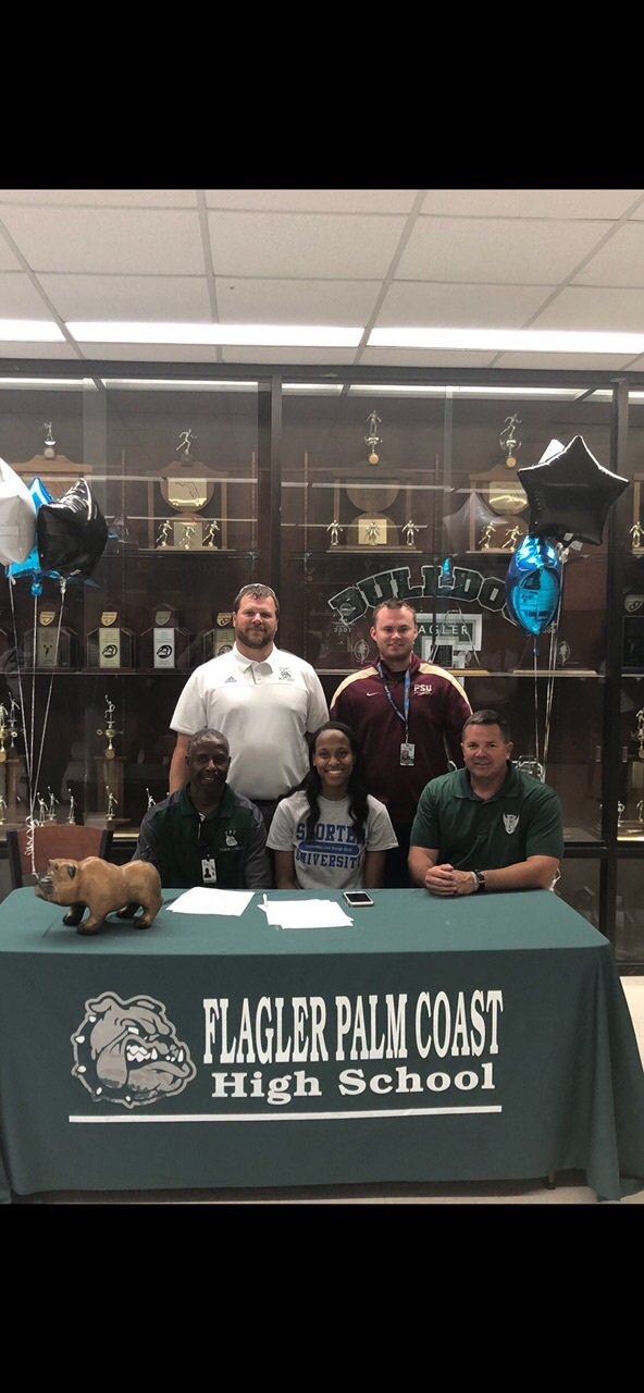 Courtney Gales signed her National Letter of Intent to run track for Shorter University. Courtesy photo