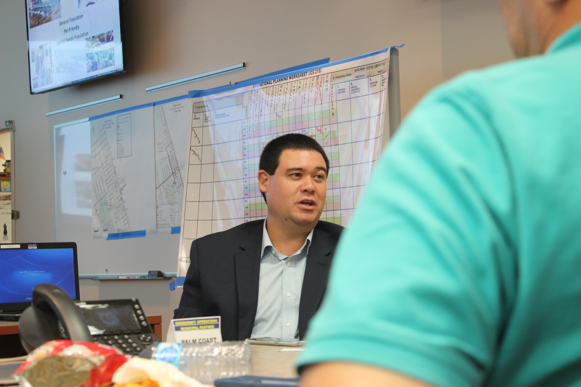 Flagler County Emergency Management Chief Jonathan Lord discussed this year’s hurricane season, its anticipated differences as well as strategies. Photo by Ray Boone