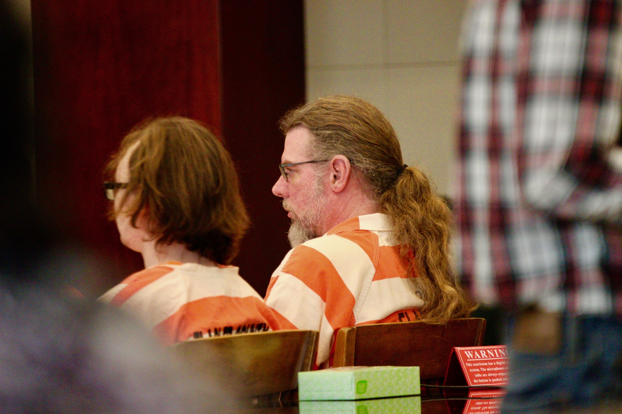 Michael Cummings (right) at his pre-trial hearing on June 12. Photo by Ray Boone