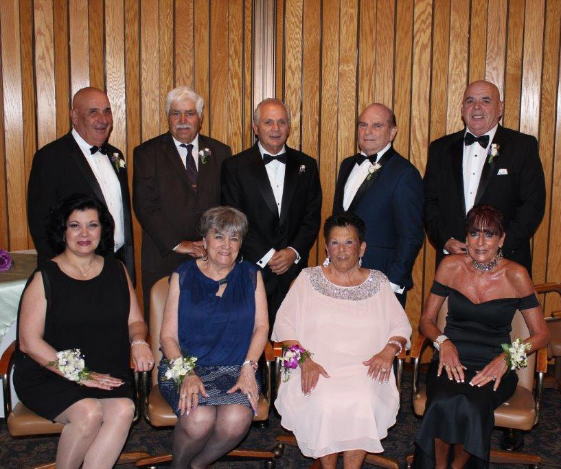 Italian American Social Club's new board. Front: Roe Barletta, Patricia LaCorte, Colette Kraemer and JoAnn Pelliccia. Back: Mike Aulicino, Dom Matra, Frank Colarusso, Eugene Tontodonato and Lou Monico. Courtesy photo