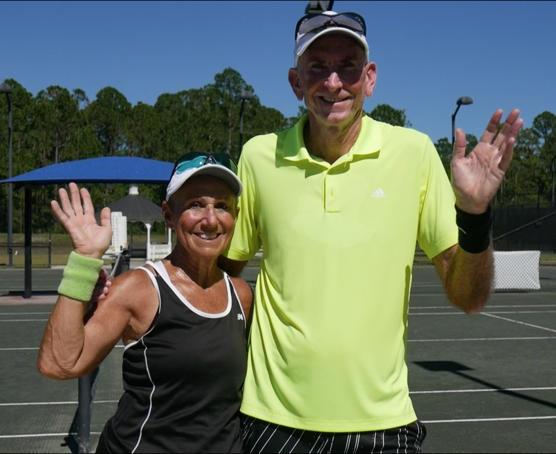 Jeanne and Steve Mager are ready to compete in pickleball and tennis at the Palm Coast and the Flagler Beaches Senior Games. Photo courtesy of the city of Palm Coast