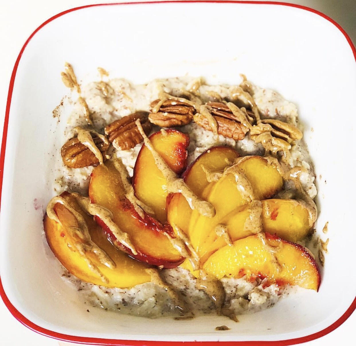 The perfect peach oats. Photo by Paige Wilson
