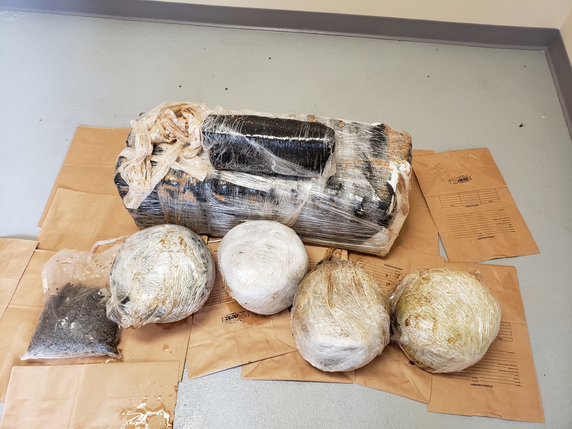 Drugs found on the beach and collected by the FCSO. (Photo courtesy of the FCSO)