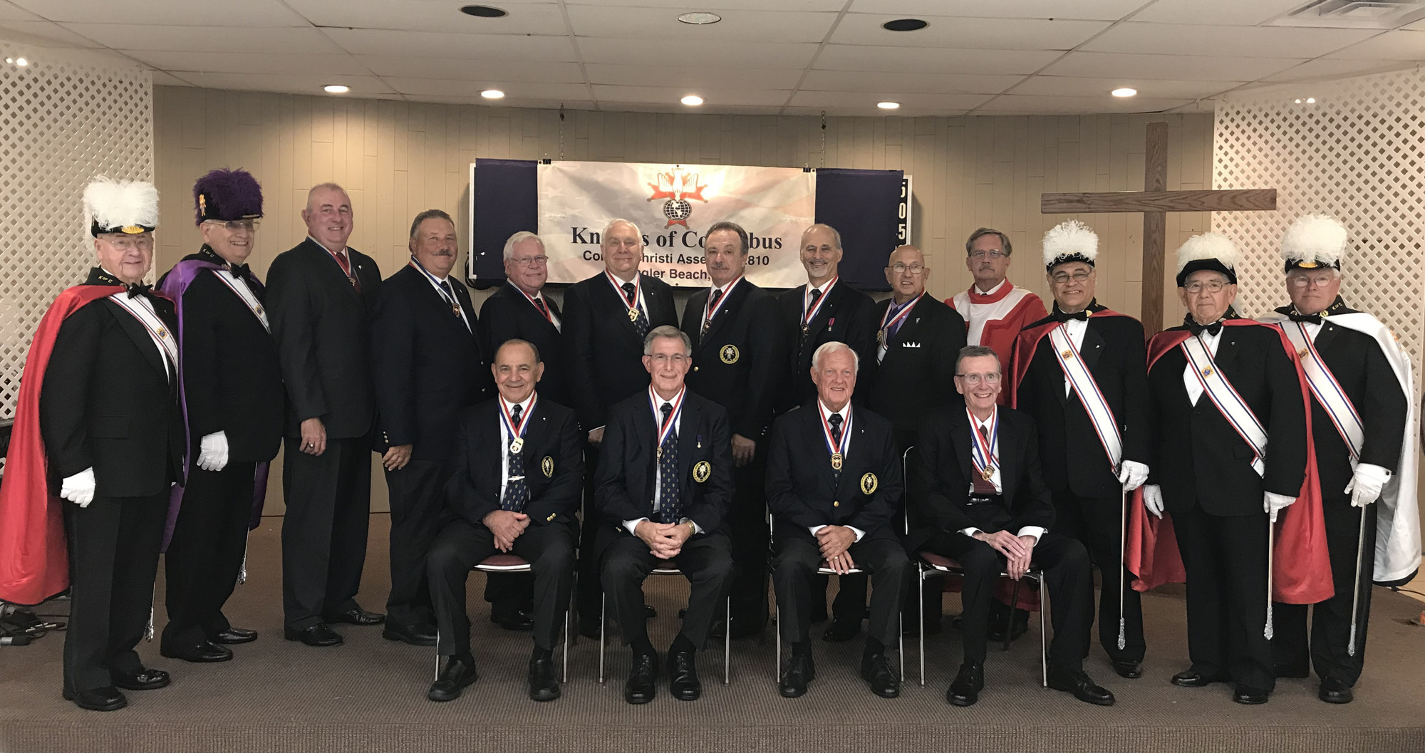 Knights of Columbus Assembly 2810 newly installed officers. Photo courtesy of Knights of Columbus Assembly 2810