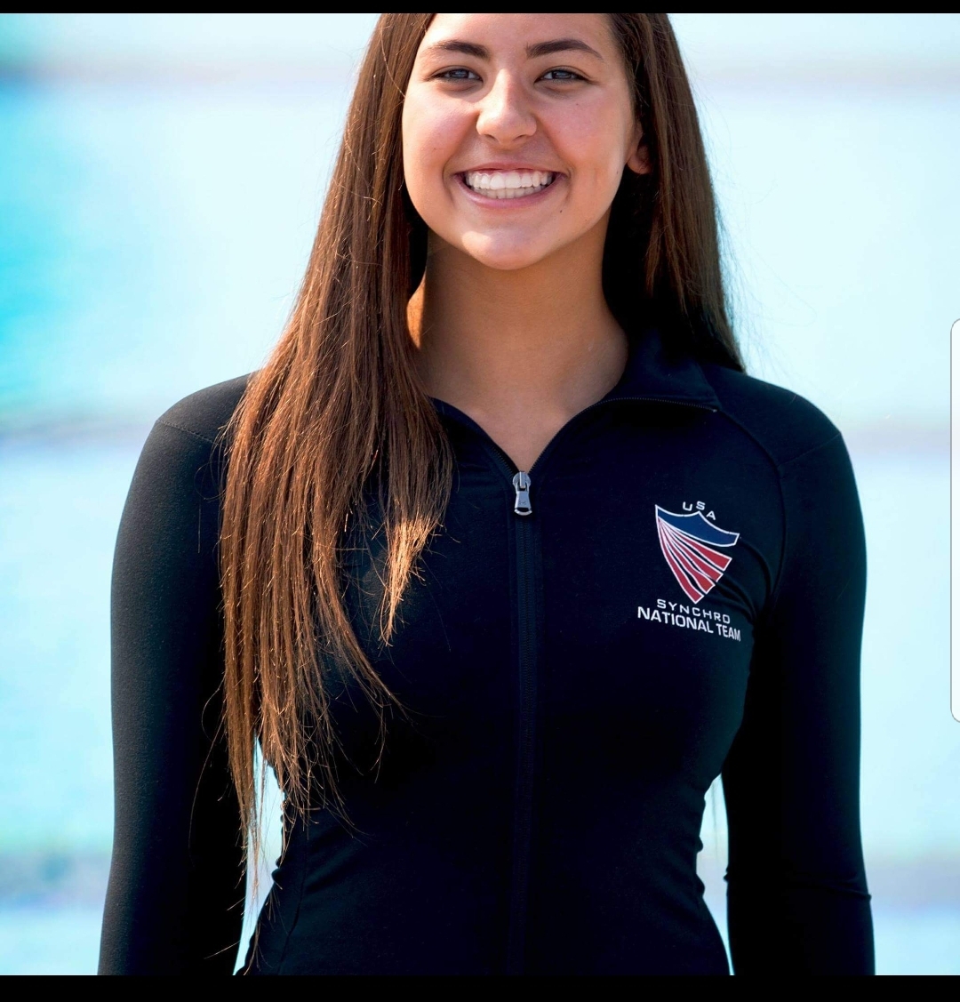 Palm Coast senior Paige Areizaga has been named to the U.S. synchronized swimming team for the second year in a row. Photo courtesy of Stephanie Sanchez
