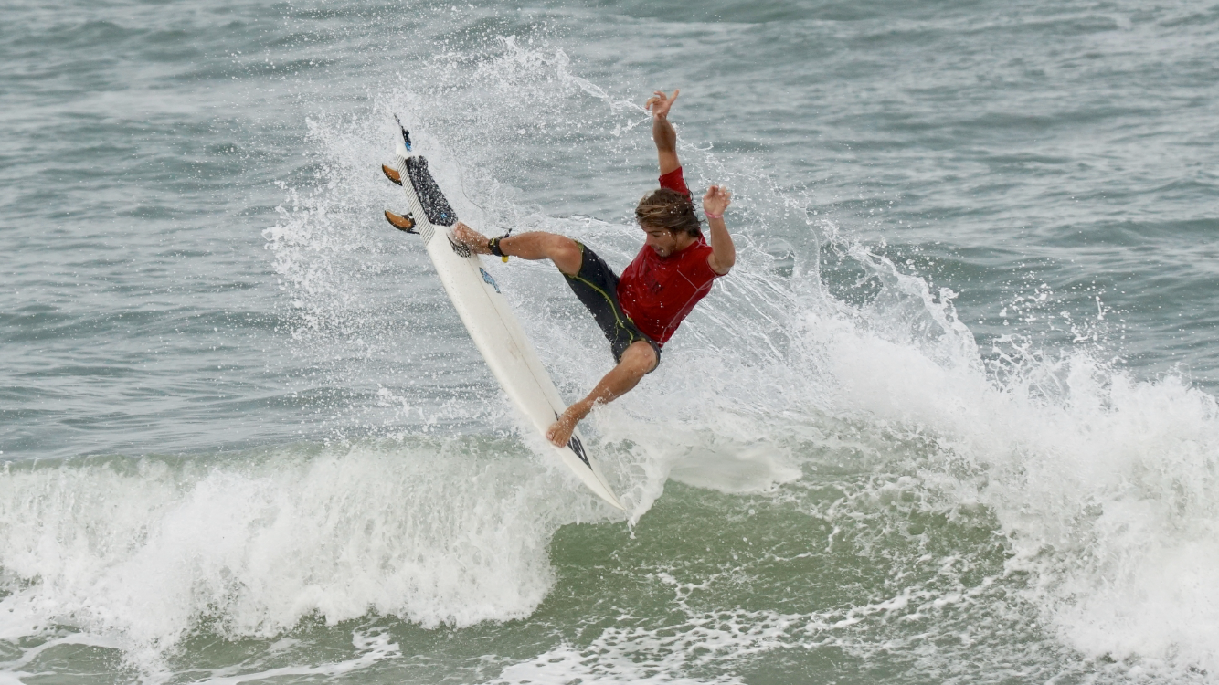 Robbie McCormick, 18, during the Tommy Tant Memorial Surf Classic. Courtesy photo by Pura Vida Surf Adventures