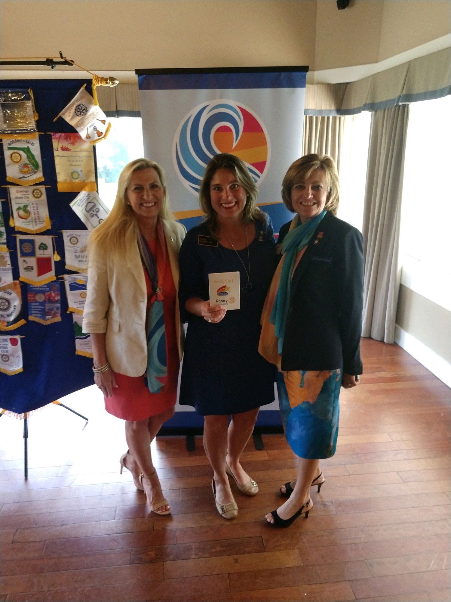 Rotary Club of Flagler County President Cindy Evans, Rising Star award recipient Casey Ryan and Rotary District 6970’s Governor Jeanette Loftus. Courtesy photo