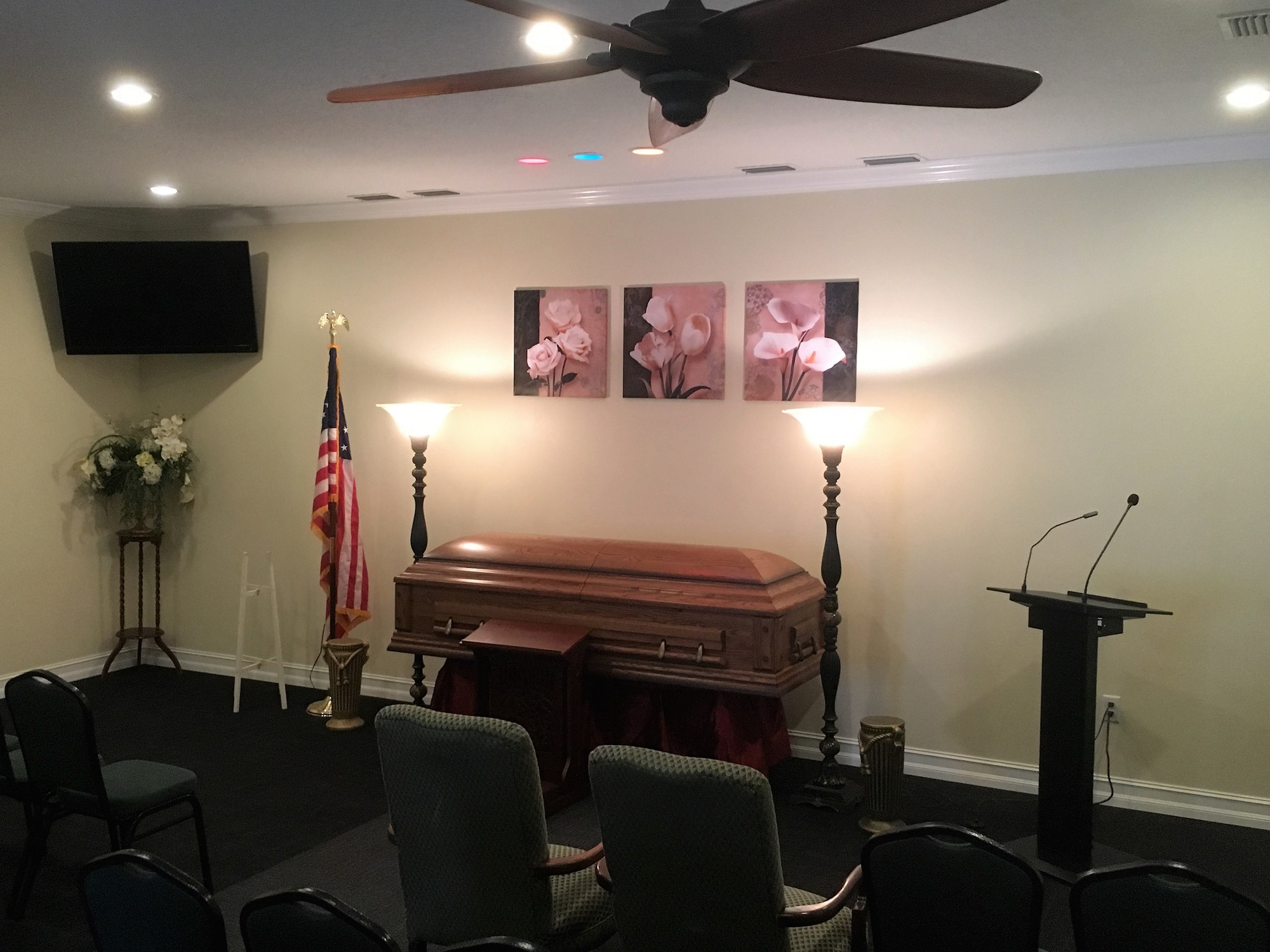 The new Chambery Family Funeral Home's chapel. Courtesy photo