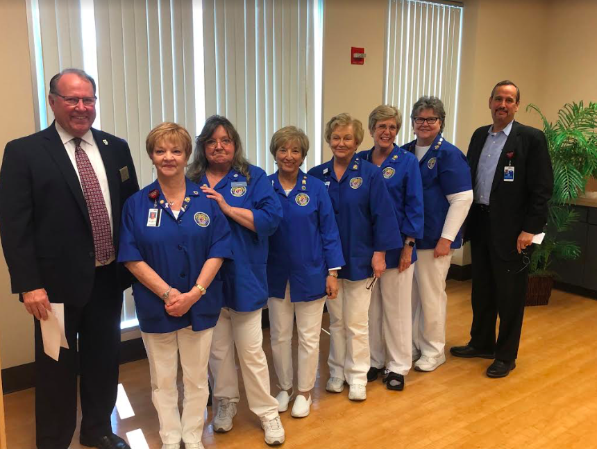 Commissioner Greg Hansen, Marge Sisti, JoAnn Durand, Carol Bryant, Jeannette Kainu, Kitty Van Horn, Patty Mercer and Dr. Ron Jimenez. Not pictured: Maggie Bunker, Kerry Lawrence and Marcus Ellison. Photo courtesy of AdventHealth