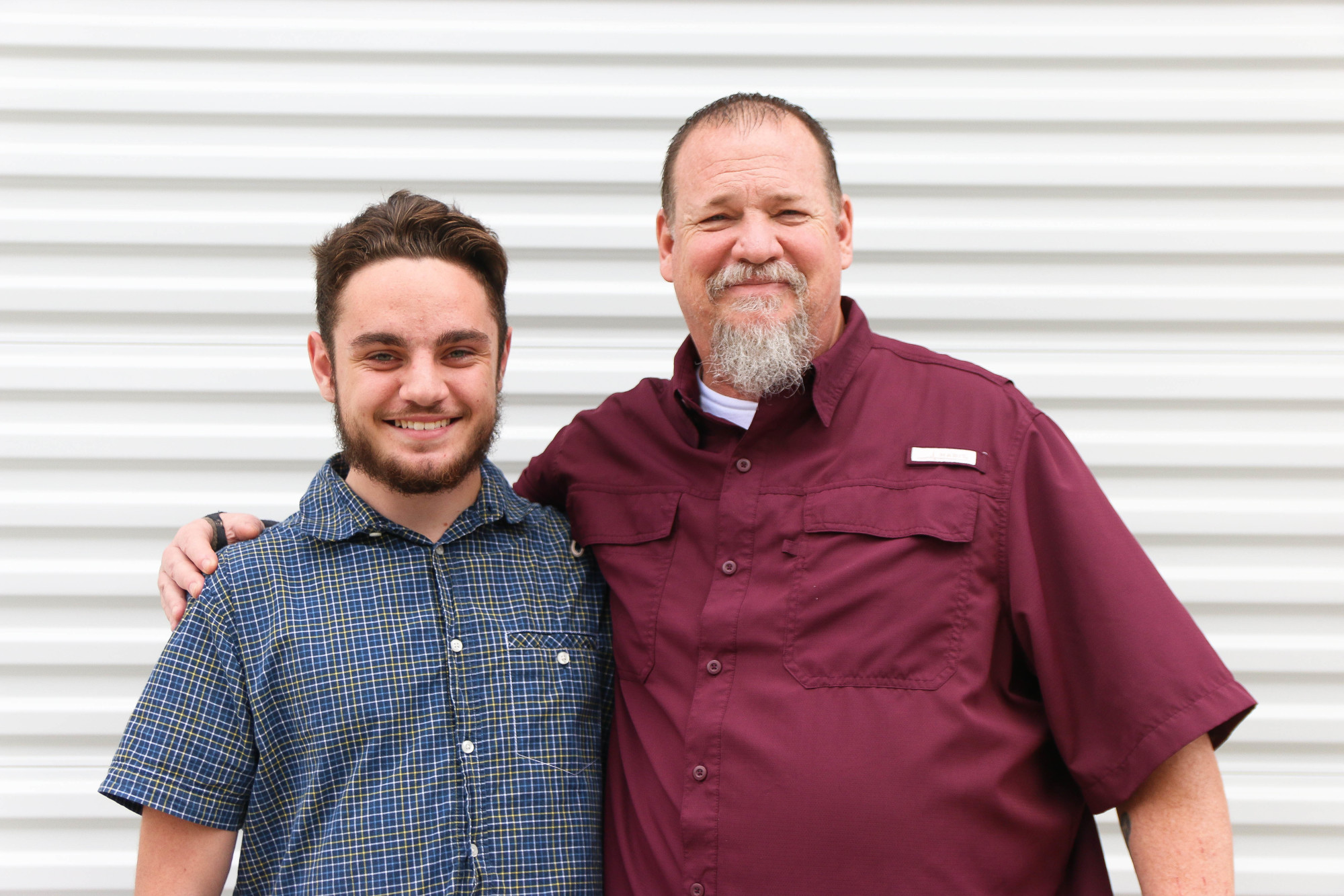 Tyler Jacques and Bob Nichols are quite the delivery team at Bedtops Mattress Clearance Center. Photo by Paige Wilson