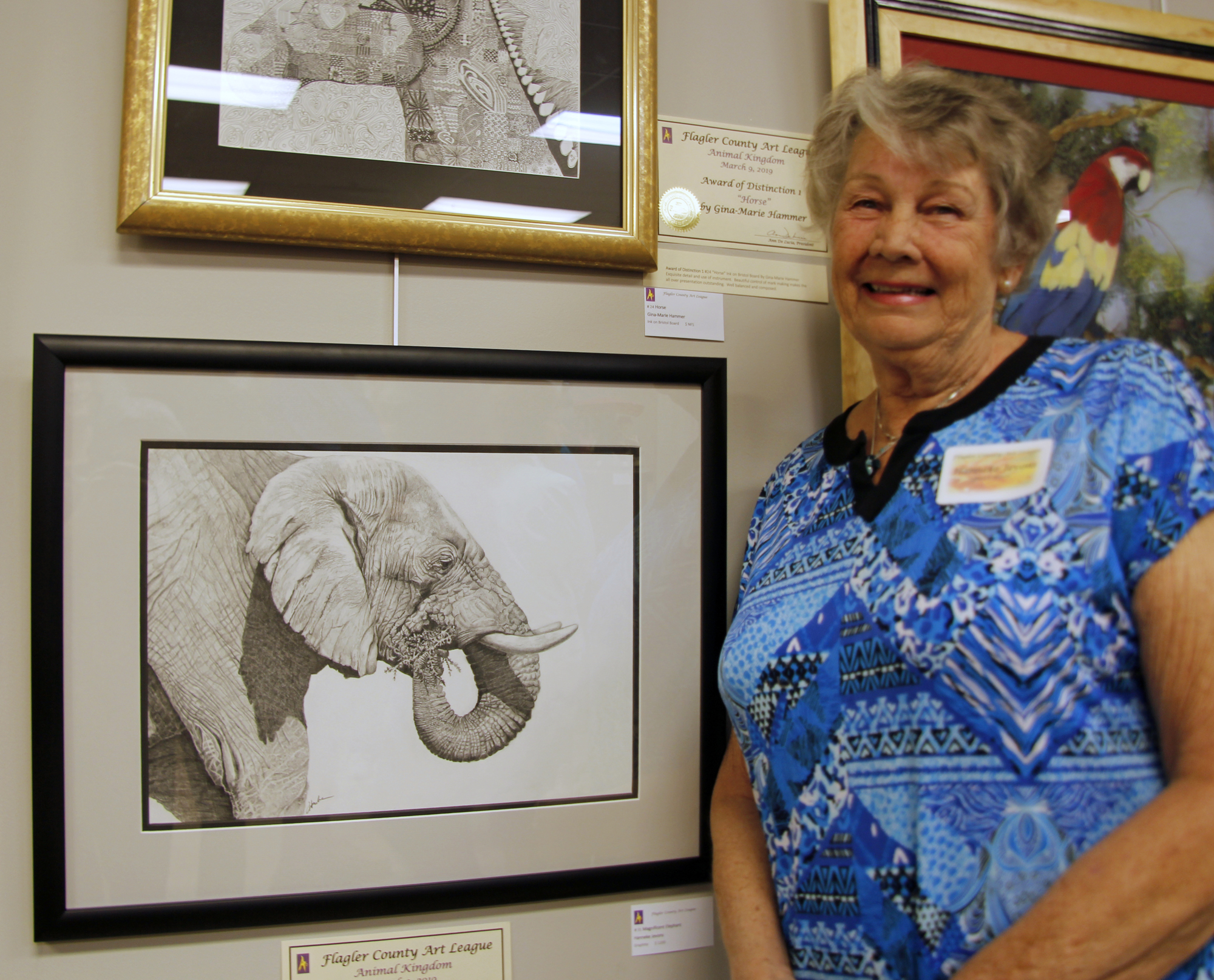 Hanneke Jevons, formerly of the Art Department at Flagler Palm Coast High School, won Best of Show at the recent 