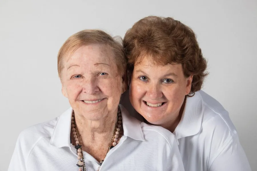 Dawn Atkins (right), of Palm Coast, and her mother, Dottie Clair, of Flagler Beach. Courtesy photo