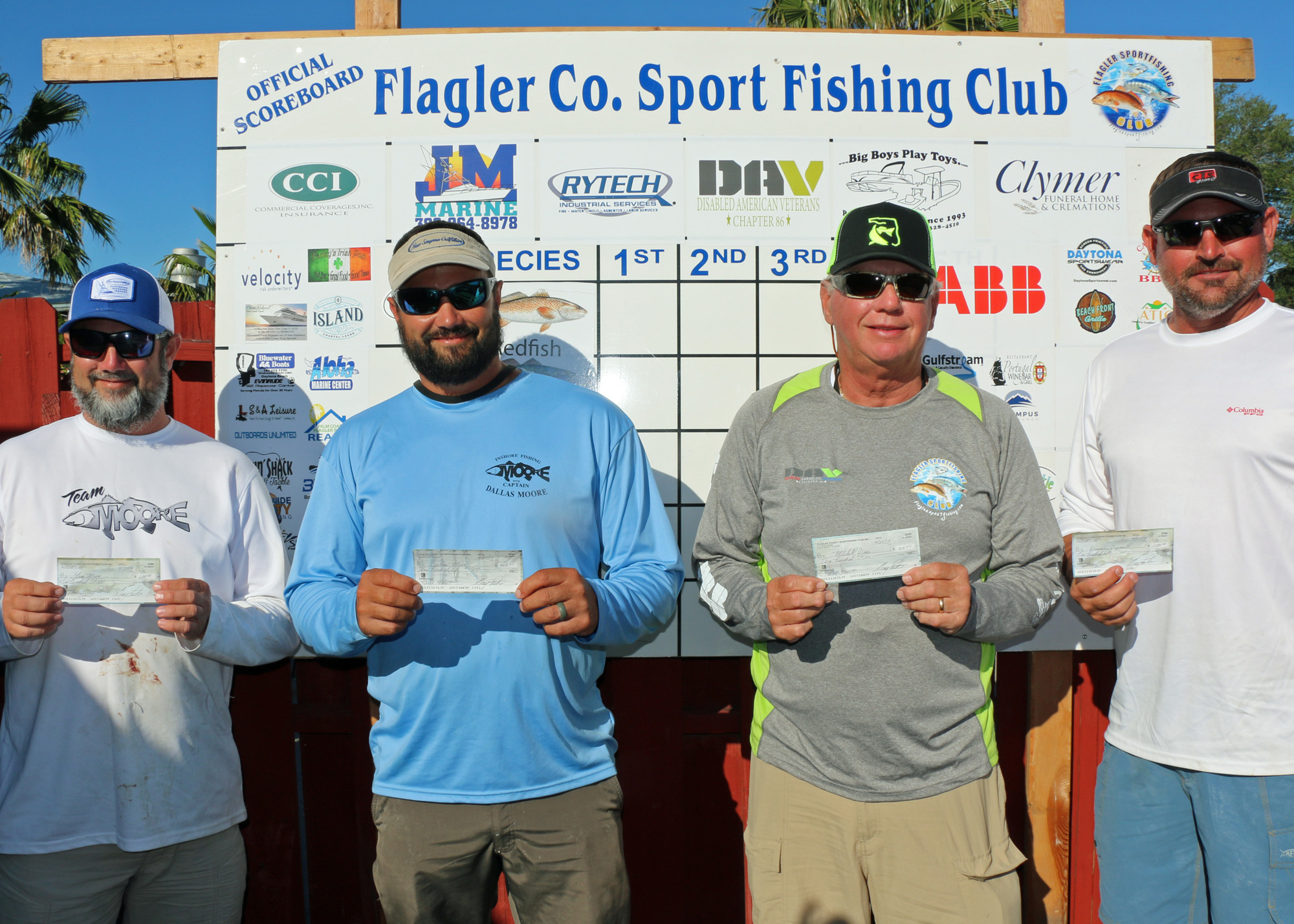 Sportfishing Club Spring Classic Tournament trout winners: first: Shane Moore- 5.70 lbs.; second: Dallas Moore- 4.50 lbs.; third: Mitchell Dees- 4.15; fourth: Ronnie Council- 3.45 lbs. Courtesy photo